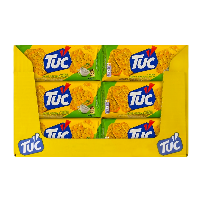 Набор Крекеры 24шт Tuc со Вкусом Сметаны с Луком 100g - Retromagaz