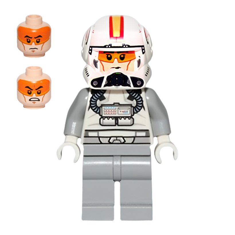 Фігурка Lego Республіка Clone Trooper Pilot Phase 2 Star Wars sw0608 75072 Б/У - Retromagaz