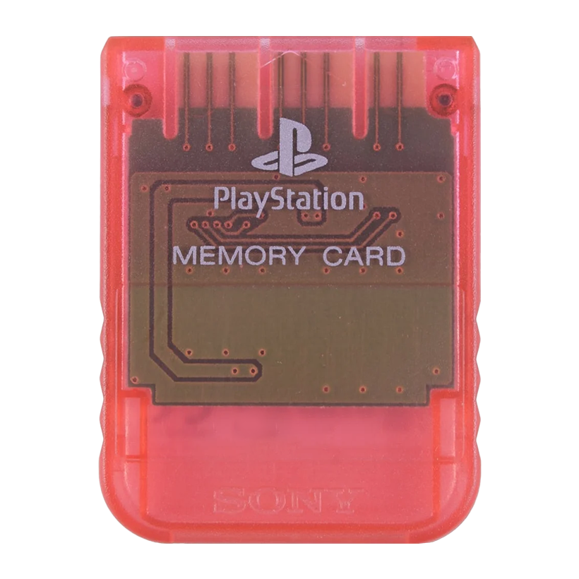 Карта Памяти Sony PlayStation 1 SCPH-1020 Cherry 1MB Trans-Red Б/У - Retromagaz