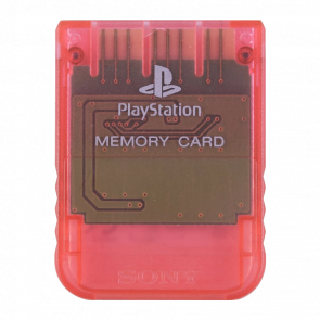 Карта Памяти Sony PlayStation 1 SCPH-1020 Cherry 1MB Trans-Red Б/У - Retromagaz