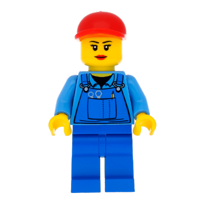 Фігурка Lego 973pb0410 Overalls with Tools in Pocket Blue City People cty0402 Б/У - Retromagaz