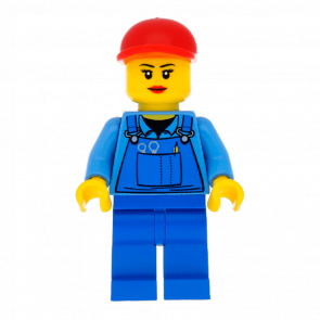 Фігурка Lego 973pb0410 Overalls with Tools in Pocket Blue City People cty0402 Б/У