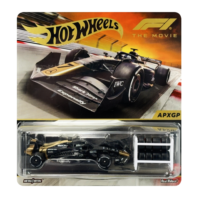 Машинка Premium Hot Wheels F1 The Movie - APXGP 1:64 JMT03 Black - Retromagaz