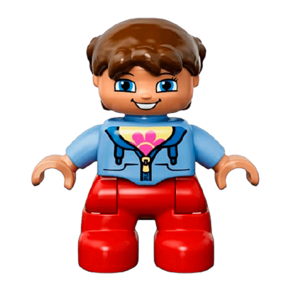 Фигурка Lego Red Legs Medium Blue Jacket Duplo Girl 47205pb030a 1 Б/У - Retromagaz