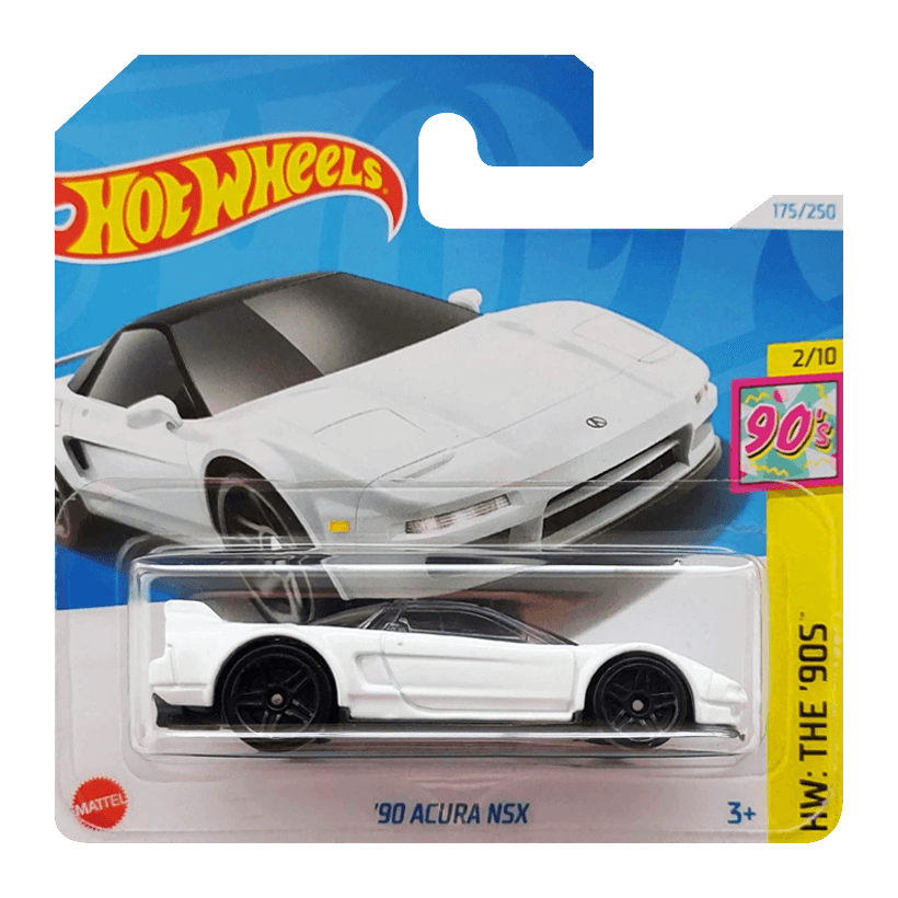 Машинка Базовая Hot Wheels '90 Acura NSX The `90S 1:64 HTF02 White - Retromagaz