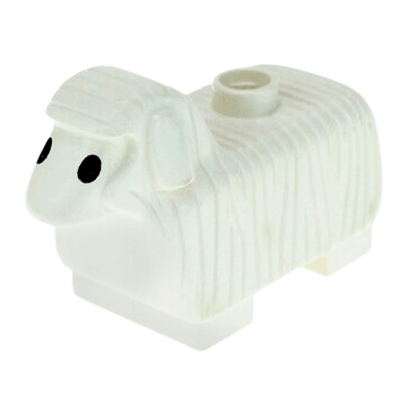 Фігурка Lego Duplo Animals Sheep with Flat Ears dupsheeppb01 Б/У Нормальний - Retromagaz