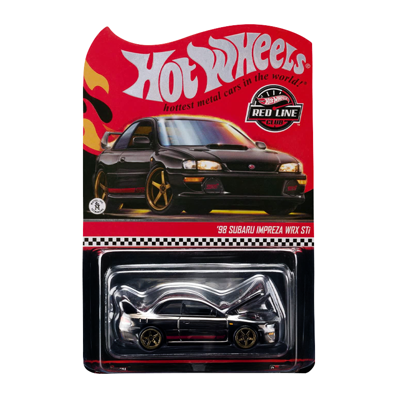 Машинка Premium Hot Wheels '98 Subaru Impreza WRX STi Red Line Club RLC 1:64 JJY62 Grey - Retromagaz