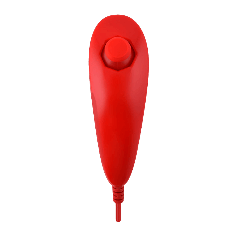 Контролер Дротовий Nintendo Wii RVL-004 Nunchuk Red 1m Б/У - Retromagaz
