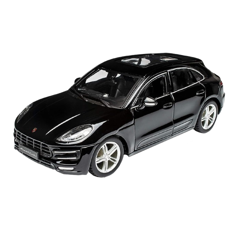 Машинка Bburago Porsche Porsche Macan 1:24 Black - Retromagaz