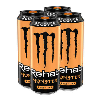 Набір Напій Енергетичний 4шт Monster Energy Rehab Чай + Персик 500ml - Retromagaz