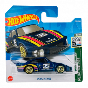 Машинка Базовая Hot Wheels Porsche 935 Retro Racers 1:64 HCT96 Dark Blue