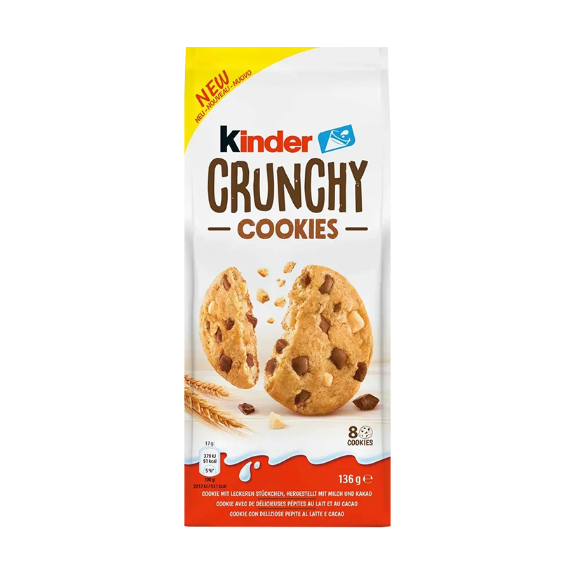 Печенье Kinder Crunchy Cookies 136g - Retromagaz