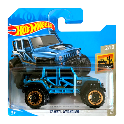 Машинка Базовая Hot Wheels '17 Jeep Wrangler Baja Blazers 1:64 FYB94 Blue - Retromagaz