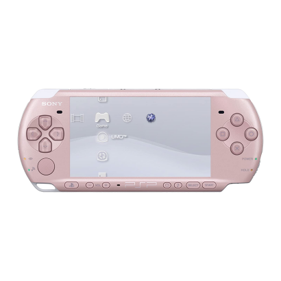 Консоль Портативна Sony PlayStation Portable Slim PSP-3ххх Standart Модифікована 32GB Rose Pink UMD 1200 mAh + 5 Вбудованих Ігор Б/У - Retromagaz