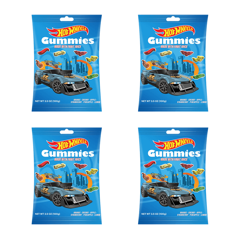 Набір Цукерки Жувальні 4шт Hot Wheels Gummies 100g - Retromagaz