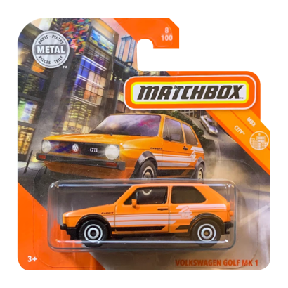 Машинка Большой Город Matchbox 1976 Volkswagen Golf GTI MK1 City 1:64 GKL68 Orange - Retromagaz