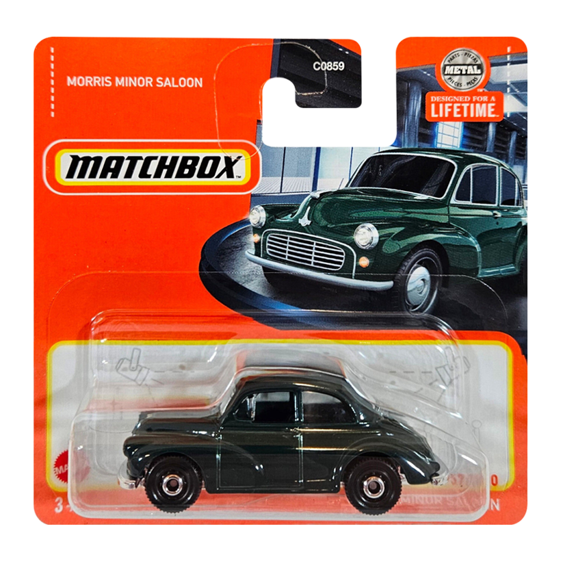 Машинка Велике Місто Matchbox Morris Minor Saloon Showroom 1:64 HVN56 Green - Retromagaz
