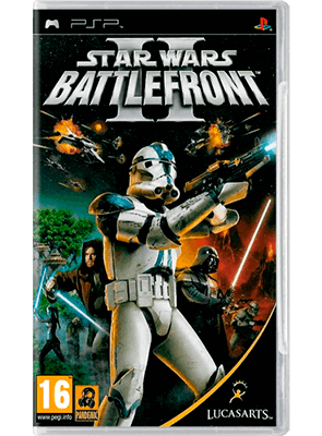 Игра Sony PlayStation Portable Star Wars Battlefront 2 Английская Версия + Коробка Б/У Хороший