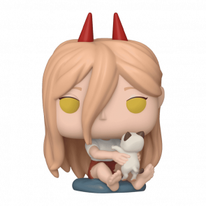 Фігурка FUNKO POP! Людина Бензопила Павер з Нявкою Chainsaw Man Power with Meowy 88mm 1766 84413 - Retromagaz