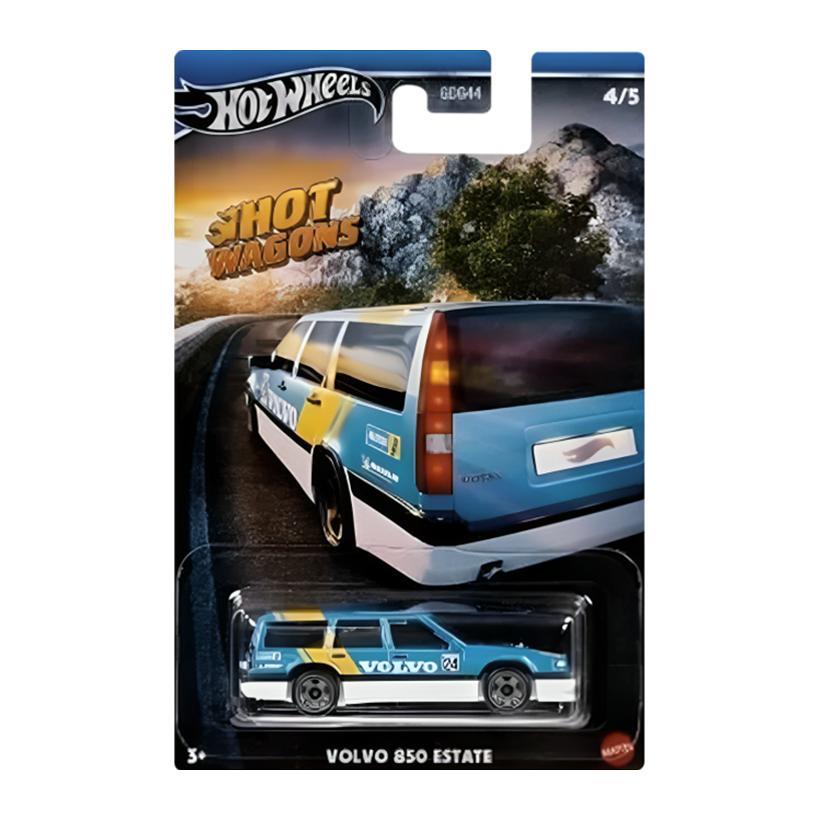 Тематическая Машинка Hot Wheels Volvo 850 Estate Hot Wagons 1:64 HWR56/HRR86 Blue - Retromagaz