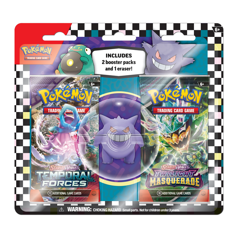 Картки Колекційна Гра Pokemon Eraser Blister 2024 - Retromagaz