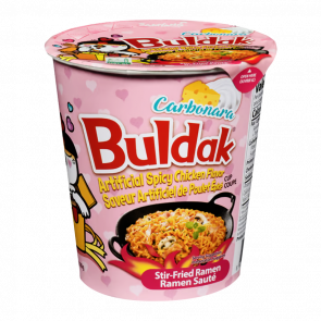 Лапша Samyang Buldak Carbonara (Курица в Соусе Карбонара) в Стаканчике Острая 70g