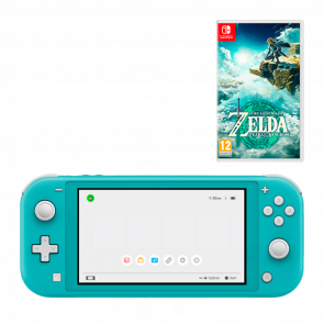 Набір Консоль Nintendo Switch Lite 32GB Turquoise Новий  + Гра The Legend of Zelda: Tears of the Kingdom Російська Озвучка