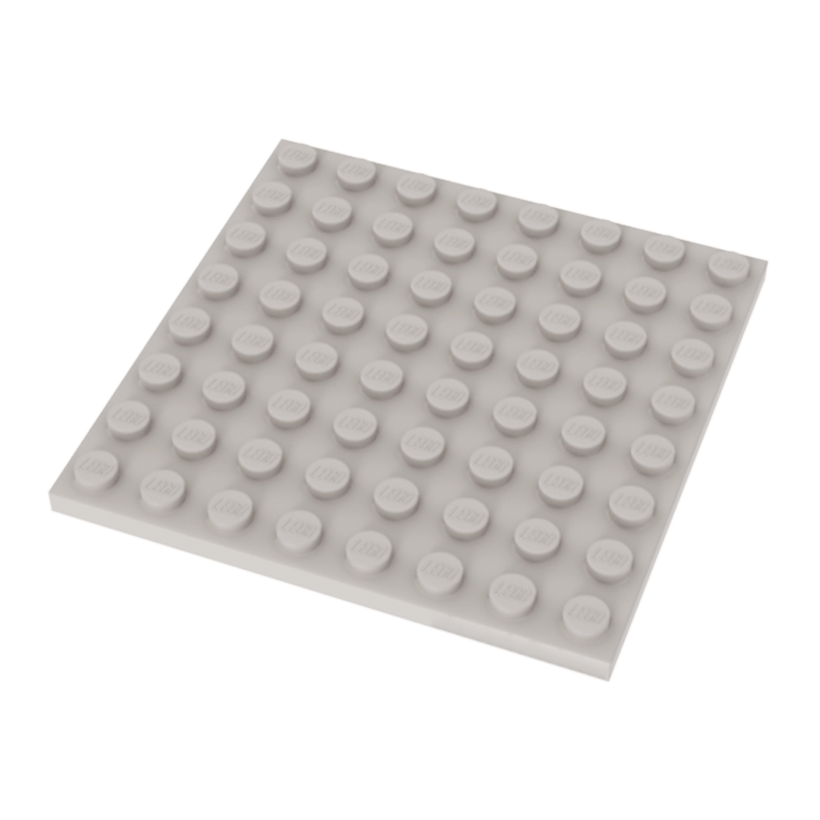 Пластина 2шт Lego Звичайна 8 x 8 41539 42534 4163586 4624911 White Б/У - Retromagaz