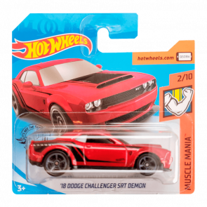 Машинка Базова Hot Wheels '16 Dodge Challenger SRT Demon Muscle Mania 1:64 FYD73 Red