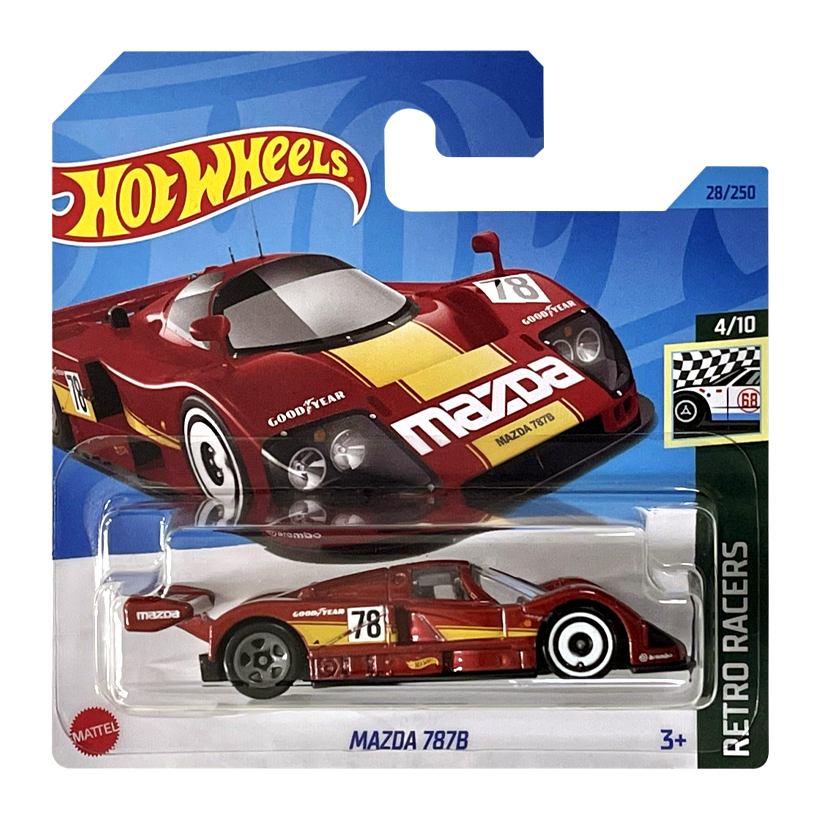 Машинка Базова Hot Wheels Mazda 787B Retro Racers 1:64 HKJ79 Red - Retromagaz