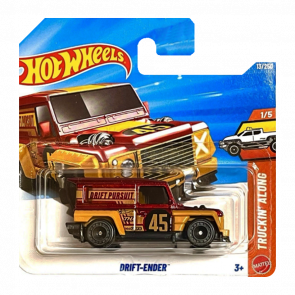 Машинка Базова Hot Wheels Drift-Ender Super Treasure Hunt STH Truckin Along 1:64 JJM15 Red - Retromagaz