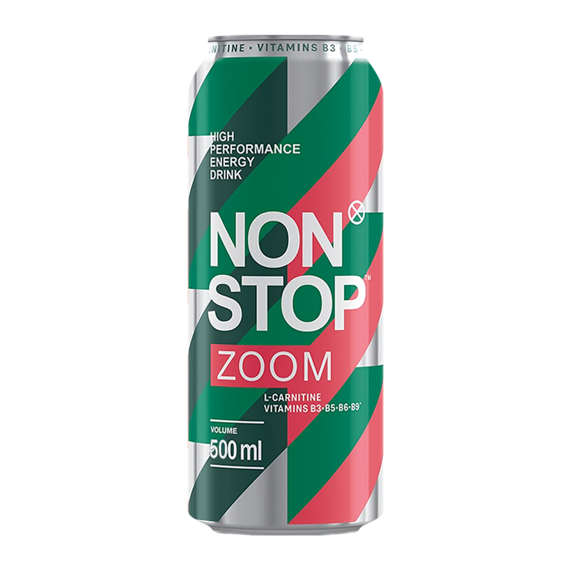Напиток Энергетический Non Stop Zoom 500ml - Retromagaz