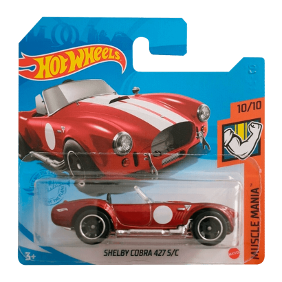 Машинка Базовая Hot Wheels Shelby Cobra 427 S/C Muscle Mania 1:64 GTB48 Red - Retromagaz