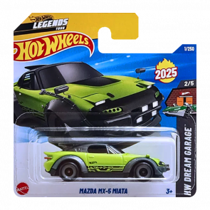 Машинка Базова Hot Wheels Mazda MX-5 Miata (2025) Dream Garage 1:64 HYX57 Green Машинка Базова Hot Wheels Mazda MX-5 Miata (2025) Dream Garage 1:64 HYX57 Green - Retromagaz