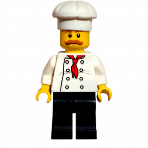 Фигурка Lego 973pb2335 Chef Hot Dog City People cty0878 Б/У - Retromagaz