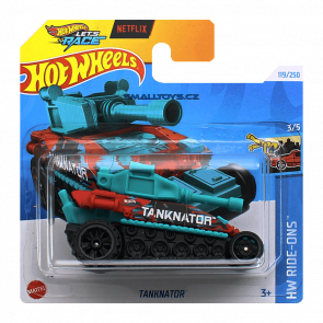 Машинка Базовая Hot Wheels Tanknator Netflix Ride-Ons 1:64 HTD42 Red