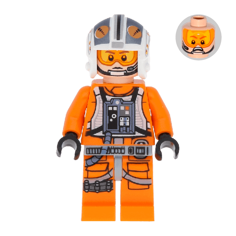 Фігурка Lego Star Wars Others Rebel Pilot 14 X-wing Theron Nett sw0544 1 Б/У Відмінний - Retromagaz