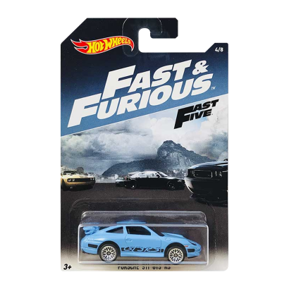 Тематична Машинка Hot Wheels Porsche 911 GT3 RS Fast & Furious 1:64 DWF74 Light Blue - Retromagaz