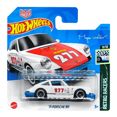 Машинка Базовая Hot Wheels '71 Porsche 911 Magnus Walker Urban Outlaw Retro Racers 1:64 HKH06 White - Retromagaz