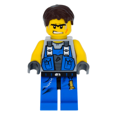 Фігурка Lego Space Power Miners Orange Scar Hair pm017 1шт Б/У Хороший - Retromagaz