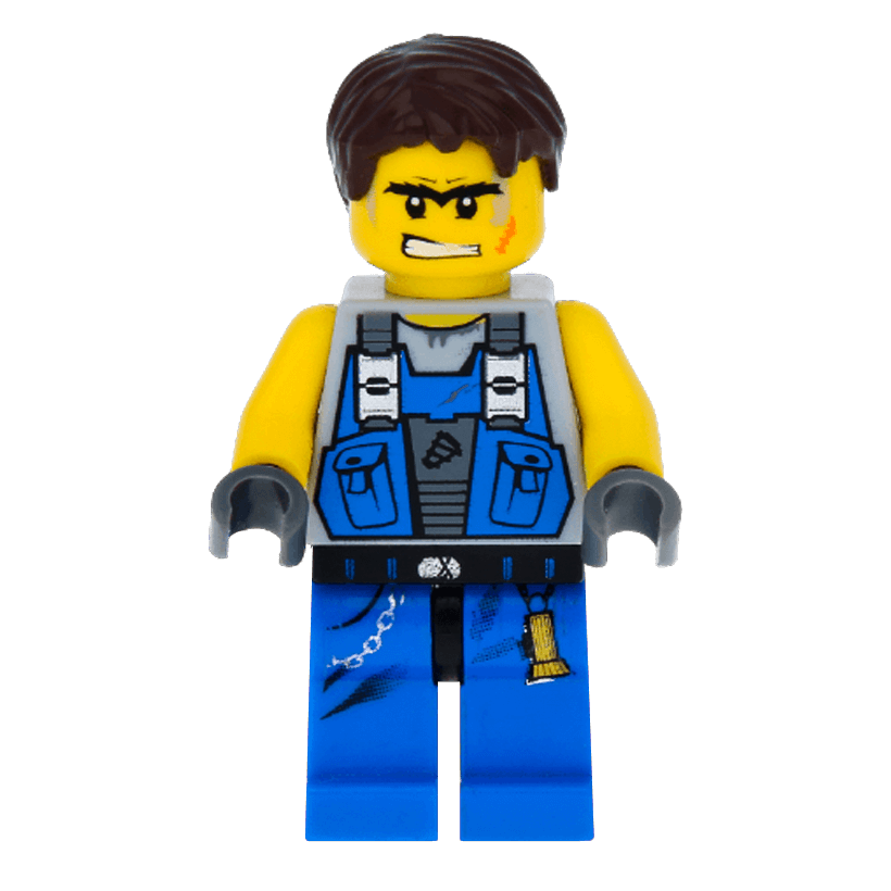 Фігурка Lego Power Miners Miner Orange Scar Hair Space pm017 Б/У - Retromagaz