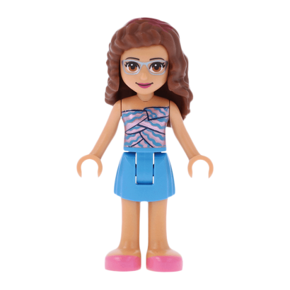 Фігурка Lego Olivia Dark Azure Skirt Friends Girl frnd380 1 Б/У - Retromagaz