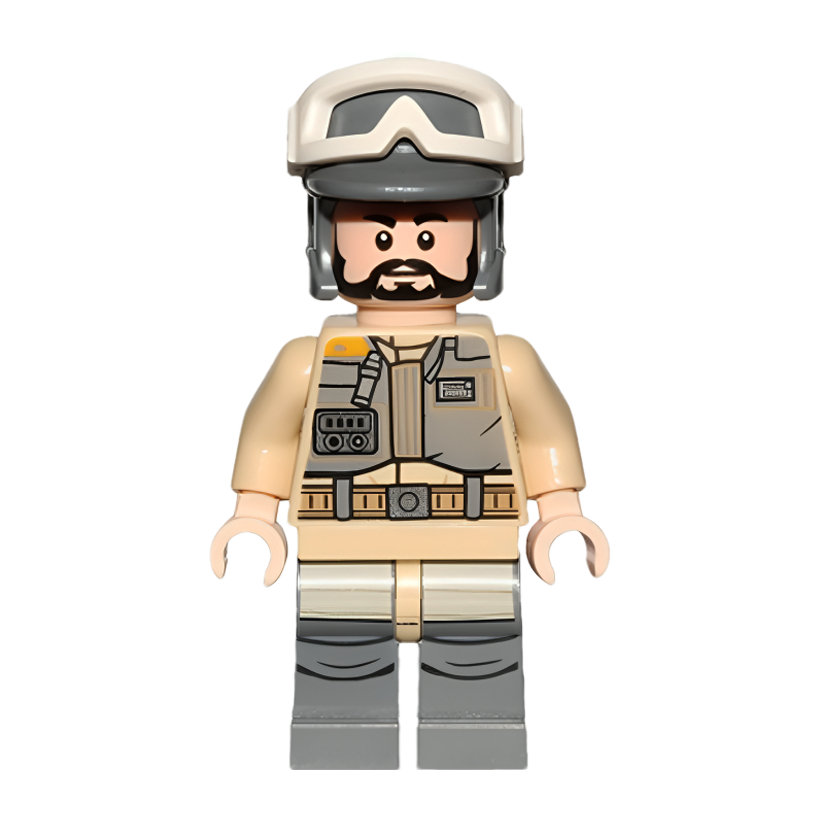 Фігурка Lego Повстанець Trooper Dark Grey Helmet Private Kappehl Star Wars sw0803 Б/У - Retromagaz