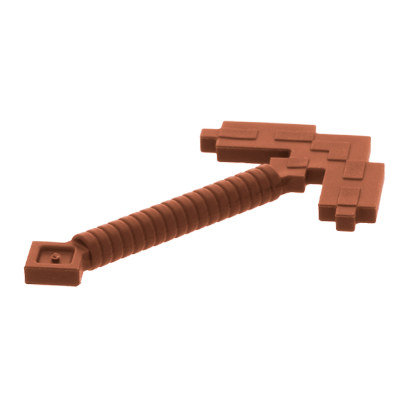 Зброя Lego Pickaxe Pixelated Minecraft 18789 6093628 Reddish Brown 2шт Б/У - Retromagaz