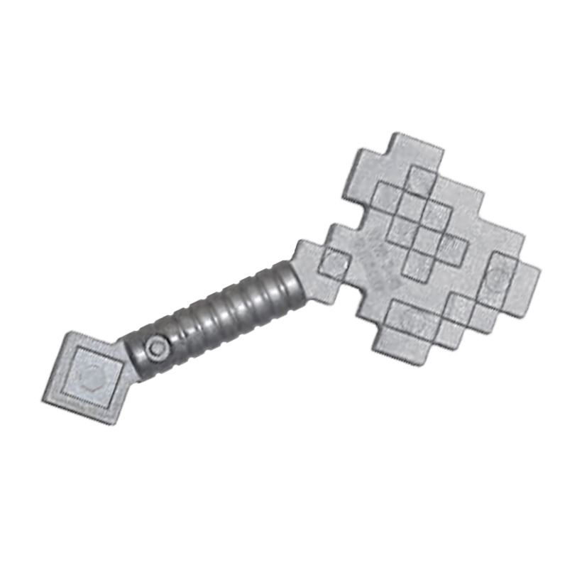 Оружие 2шт Lego Minecraft Axe Pixelated 18788 6089099 Flat Silver Б/У - Retromagaz