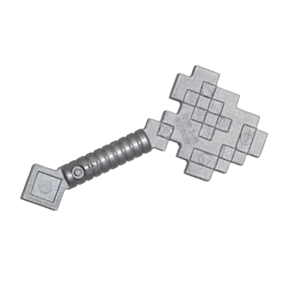 Оружие Lego Axe Pixelated Minecraft 18788 6089099 Flat Silver 2шт Б/У - Retromagaz