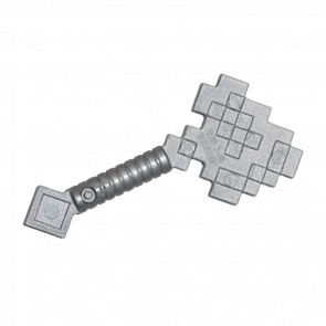 Оружие Lego Axe Pixelated Minecraft 18788 6089099 Flat Silver 2шт Б/У