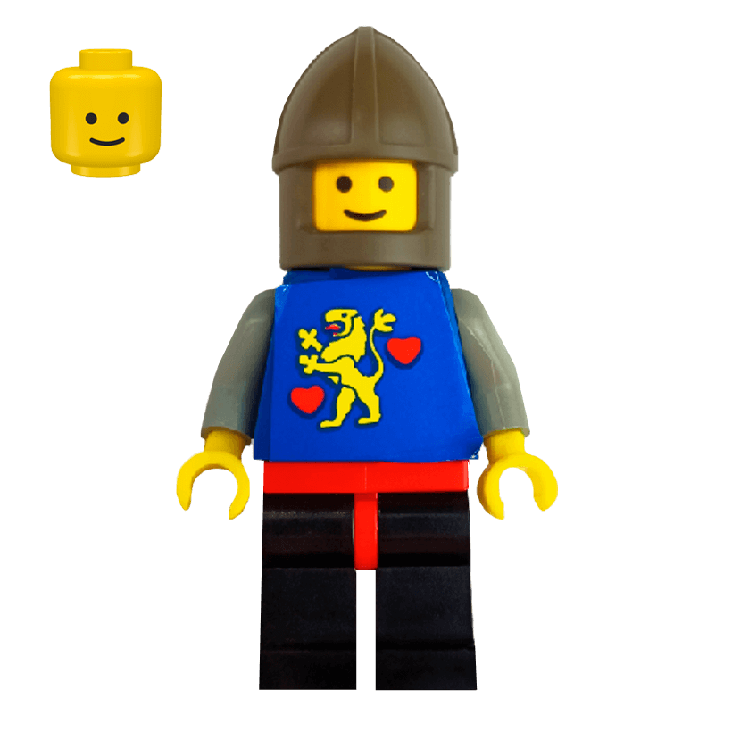 Фігурка Lego Classic Guard Lion with Hearts Castle twn042 Б/У - Retromagaz