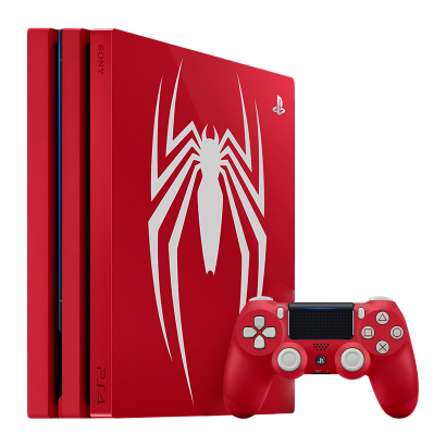 Консоль Sony PlayStation 4 Pro CUH-70-71xx Spider-Man Limited Edition 1TB Red Б/У - Retromagaz