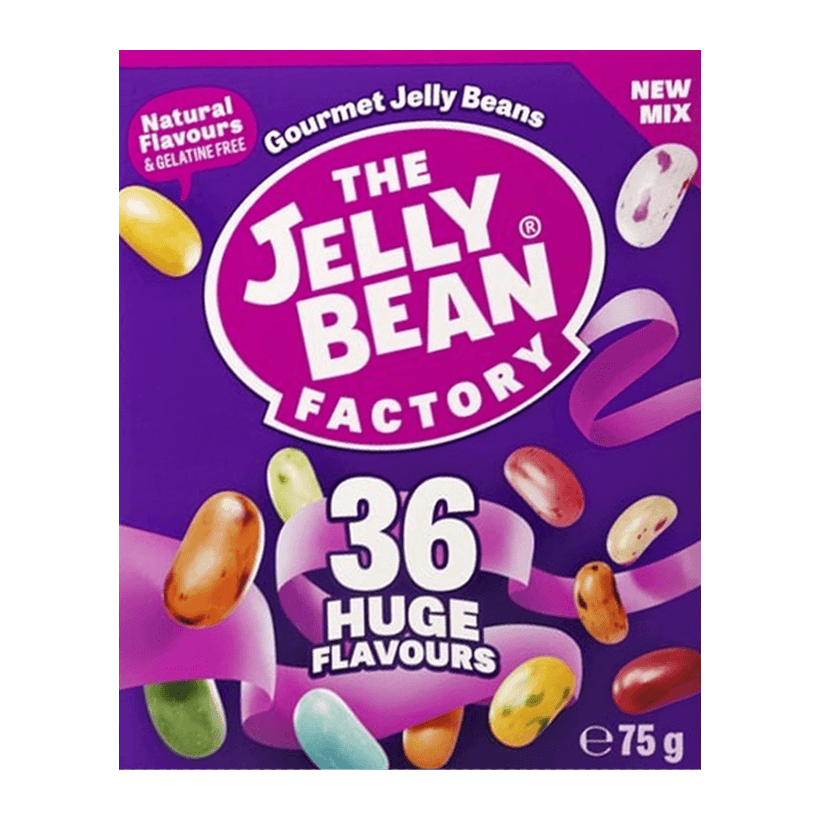 Цукерки The Jelly Bean Factory Боби 36 Huge Flavours 75g - Retromagaz